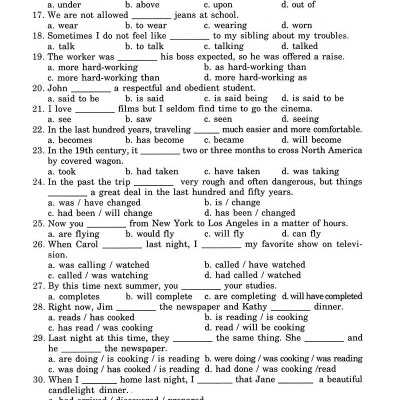 Bài Tập Trắc Nghiệm Tiếng Anh 12 (Không Đáp Án)