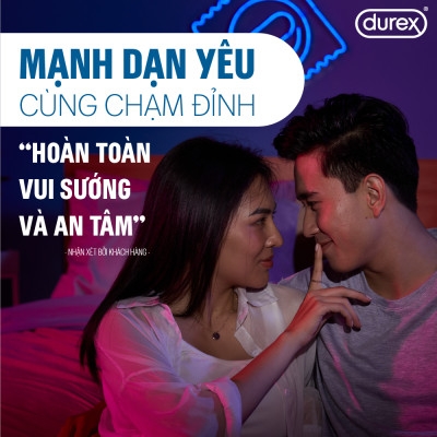 Bộ bao cao su Durex Performa kéo dài thời gian size 52mm, 1 hộp 12 bao và 1 hộp 3 bao