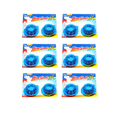 Bộ 6 Vỉ Tẩy Vệ Sinh Bồn Cầu Blueshot - Nhập Khẩu Hàn Quốc Khử mùi, khử khuẩn, mảng bám ố vàng, mang lại màu xanh sạch sẽ