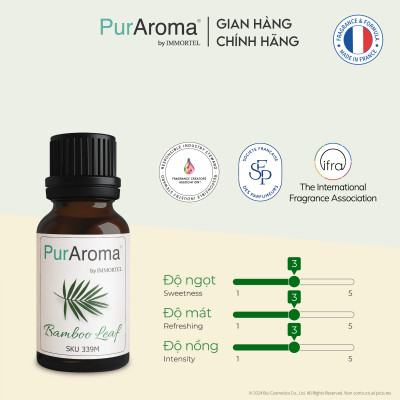 (18 mùi) Tinh dầu thiên nhiên nguyên chất PurAroma by IMMORTEL - 10mL - Chính hãng Pháp