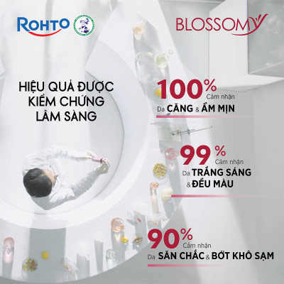 Nước uống collagen giúp sáng da, dạ dày khỏe Blossomy lốc 10 chai x 50ml