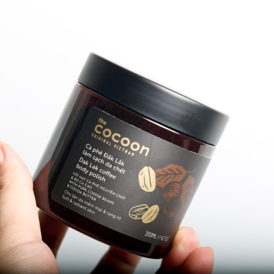 Combo 2 hũ Cà phê Đắk Lắk làm sạch da chết Cocoon (200ml/hũ)