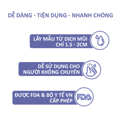 QuickVue Covid-19 Test nhanh tại nhà - Hộp 25 kit (lấy mẫu mũi chỉ 1.5 - 2cm không gây đau) - Hàng Mỹ chính hãng