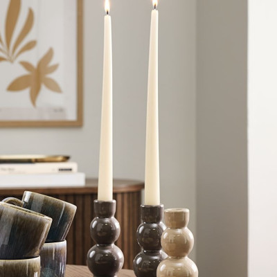 Chân nến | JYSK Andreas | gốm dolomite | nhiều màu | DK7xC13cm