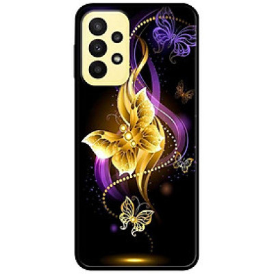 Ốp lưng dành cho Samsung A13 4G mẫu Bướm Đen Tím