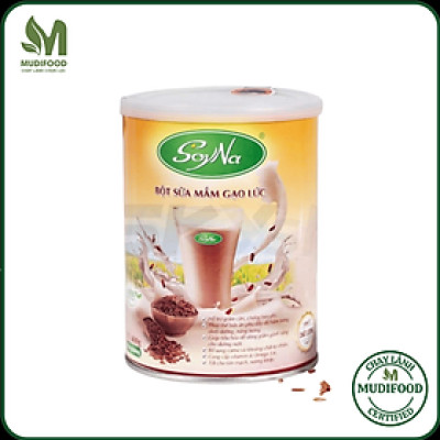 Sữa Mầm Gạo Lứt Soyna 400g - Sữa Bổ Sung Dinh Dưỡng cho Người Giảm Cân, Ăn Kiêng, Ăn Chay, Người Bị Tiểu Đường, Tim Mạch, Mỡ Máu, Xương Khớp, Người Tập Gym Và Yoga, Thay Thế Bữa Ăn - Tặng 1 Ly Thủy Tinh Pha Sữa Có Vạch Chia ML