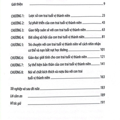 Nuôi Dạy Con Trai Vị Thành Niên