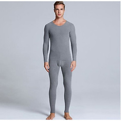 Quần áo giữ nhiệt cho nam, Bộ giữ ấm cho nam , Quần áo bó sát chống lạnh cổ tim