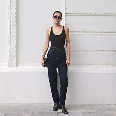 Quần Mom Jeans Lưng Cao Aaa Jeans