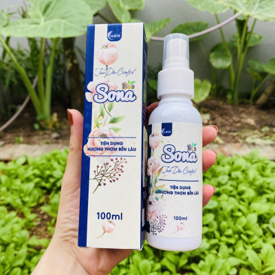 2 chai nước xả vải khô dạng xịt tinh dầu Comfort Sona