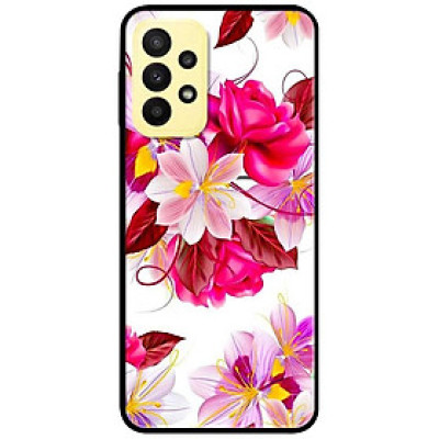 Ốp lưng dành cho Samsung A13 4G mẫu Hoa Hồng Nền Trắng
