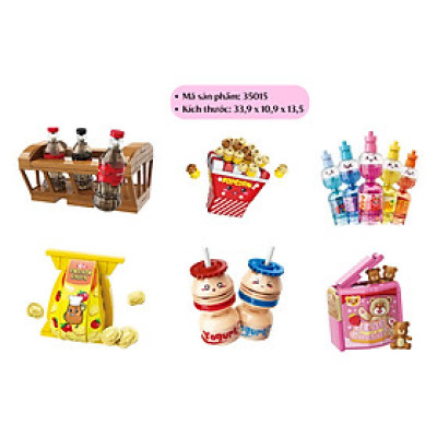 Đồ chơi - Bộ đồ chơi xếp hình mô hình Qman Mart - PDQ 35015  - QMAN Giao Ngẫu Nhiên 1 Hộp