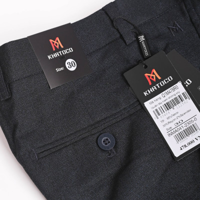 Quần tây nam Khatoco màu đen xám