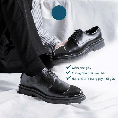 COMBO 2 CẶP Lót mũi giày cao gót cao su non đệm êm ngón chân MÀU ĐEN VÀ MÀU KEM