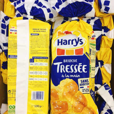 Combo 5 bánh mì Hoa cúc Harrys Brioche Tressée 500g 