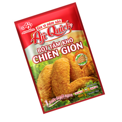 Combo 6 Gói Aji-Quick® Bột Tẩm Khô Chiên Giòn 42g/Gói