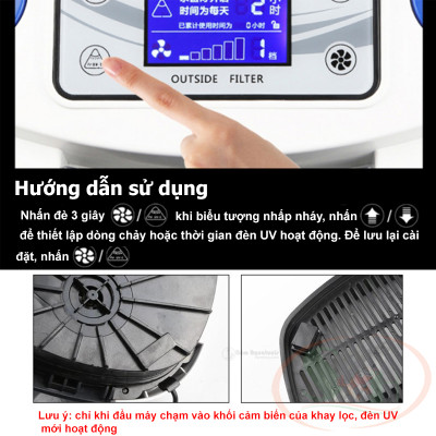 Lọc thùng Sunsun Frequency HW ZW 3000, 5000 tích hợp UV bơm điện tử chỉnh dòng