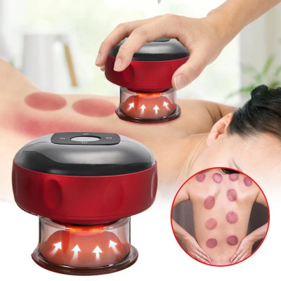 Máy Giác Hơi Cạo Gió Điện Cầm Tay Nhật Bản: Massage 6 Chế Độ, Giảm Đau Nhanh Chóng, ĐÈN TRANG TRÍ