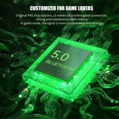 CINCATDY Tai Nghe Gaming True Wireless Earbuds Headphone Bluetooth V5.0 Phiên Bản Nâng Cấp Headset K-55