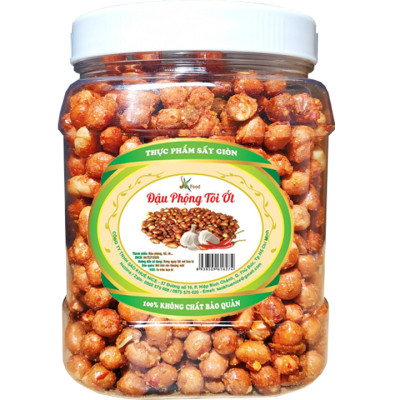 Combo 1Kg : 500G Đậu Phộng Rang Tỏi Ớt + 500G Đậu Phộng Da Cá Sấy ( Đậu Phộng Cốt Dừa) Thương Hiệu SK FOOD