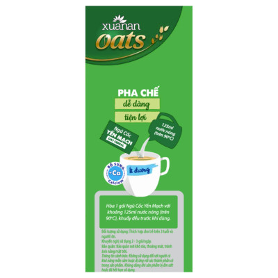 Combo 2 túi: Ngũ Cốc Yến Mạch Óc Chó Và Mè Đen 400G + Ngũ Cốc Yến Mạch 400G [ít đường]