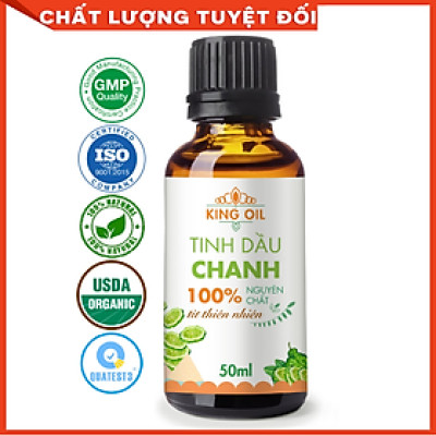 Tinh dầu Trái Chanh tươi 50ml nguyên chất từ thiên nhiên, xông phòng, khử mùi, thơm phòng, đuổi muỗi, thư giản - KingOil