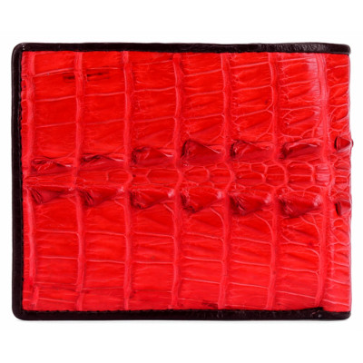 HJ2250 - Bóp nam Huy Hoàng da cá sấu gai màu đỏ