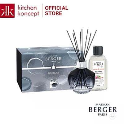 Maison Berger - Bộ lọ tinh dầu khuếch tán Midnight Blue Molecule - 200ml - 2 món