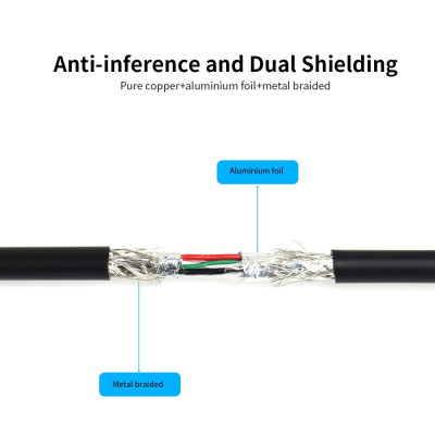 Cáp USB loại AMale to Micro B USB3.0 với nguồn điện bổ sung 1m