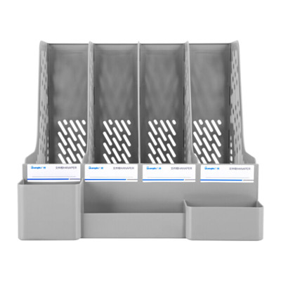 WJK9279G Giá hồ sơ 4 ngăn có ống cắm Guangbo  (Ghi)