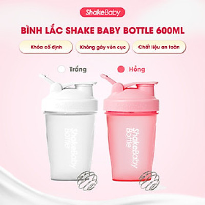 [CHÍNH HÃNG] Bình Lắc Thể Thao Shake Baby Bottle 600ml Tiện Lợi
