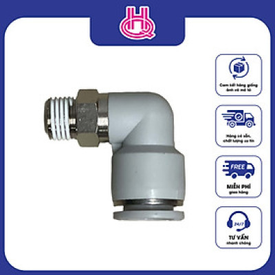 Đầu nối chữ L khí nén ren ngoài Pneumax series PPLN Swivel Elbow - Hàng chính hãng