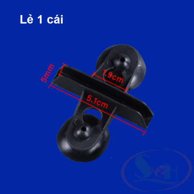 Hít nhựa kẹp giữ vách ngăn bể cá chia ngăn hồ nuôi cá tép