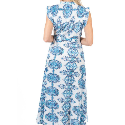 Maxi Hoa Kết Cườm Cotton Isla Bonita