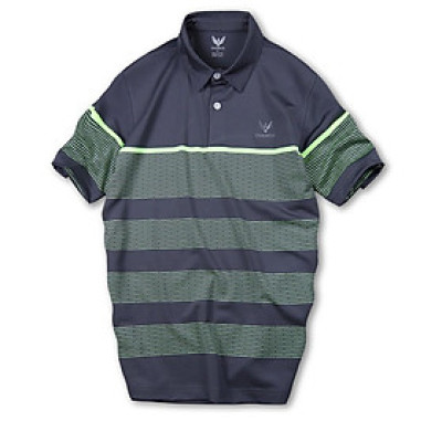 Áo Thun Polo Nam Sọc Ngang Thân Màu Xám Xanh Cao Cấp 2021 