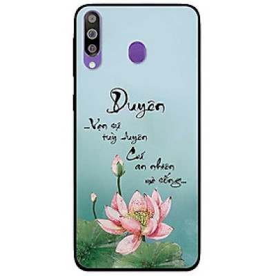 Ốp lưng dành cho Samsung Galaxy M30 mẫu Sen An Nhiên Mà Sống