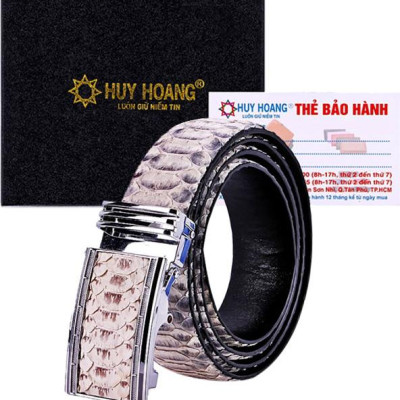 Thắt Lưng Nam Da Trăn VIP Huy Hoàng HT4321 - Da Nguyên Thủy