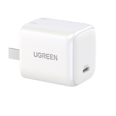 Ugreen 15328 20W Bộ sạc nhanh Nexode GaN USB type c PD3.0 qc4.0 Màu Trắng Chuẩn cắm US cd318 - Hàng chính hãng