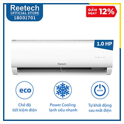 Máy lạnh Reetech 1 HP RT9-BK-BT/RC9-BK-BT - Hàng chính hãng (chỉ giao HCM, HN và một số tỉnh)