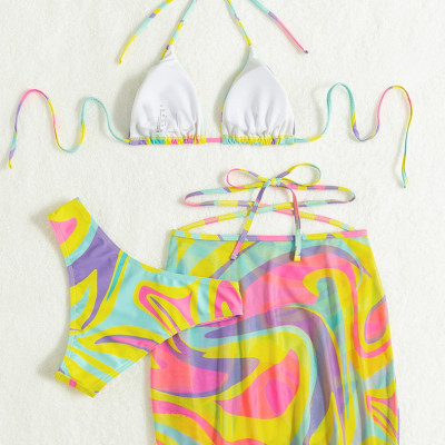 Bộ Đồ Bơi Bikini Ba Mảnh Phong Cách Bán Chạy Quyến Rũ Cho Nữ