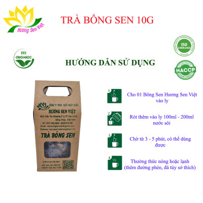 TRÀ BÔNG SEN HỘP 10G - HƯƠNG SEN VIỆT
