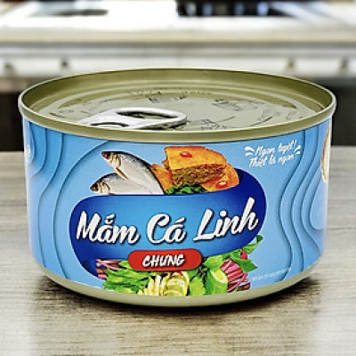 Đặc sản An Giang - LỐC 6 HỘP MẮM CÁ LINH CHƯNG ĐÓNG HỘP 200G CHÍNH HÃNG ANTESCO DÙNG KÈM CÁ LINH KHO MÍA MCLCX6 - Ocop 4 Sao