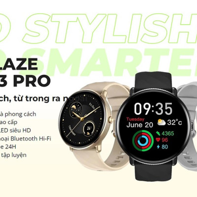 Đồng Hồ Thông Minh Zeblaze GTR 3 Pro - Màn hình Amoled 1.43 Inch - Cuộc Gọi Bluetooth - Viền Kim Loại - Full Tiếng Việt - Hàng Chính Hãng