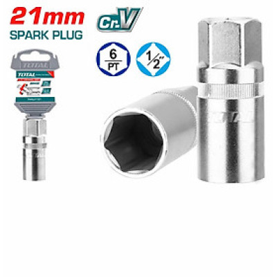 ĐẦU TUÝP LỤC GIÁC MỞ BUGI XE MÁY 1/2" TOTAL THSPS12216 - HÀNG CHÍNH HÃNG