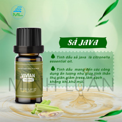 Tinh dầu sả Java thiên nhiên Vivian có kiểm định chất lượng 