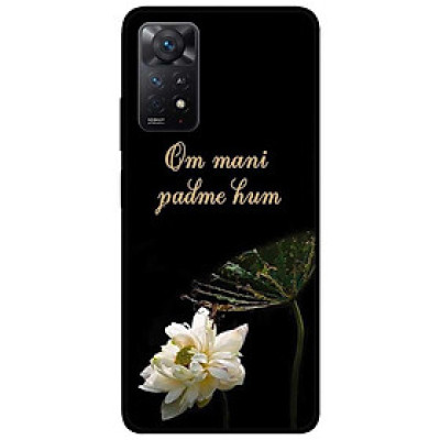 Ốp lưng dành cho Xiaomi Redmi Note 11 Pro 5G - Om Mani Cánh Sen Trắng
