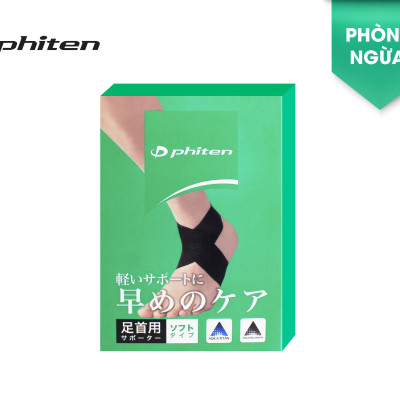 Đai cổ chân loại mềm Phiten supporter ankle soft type AP167003/AP167004/AP167005
