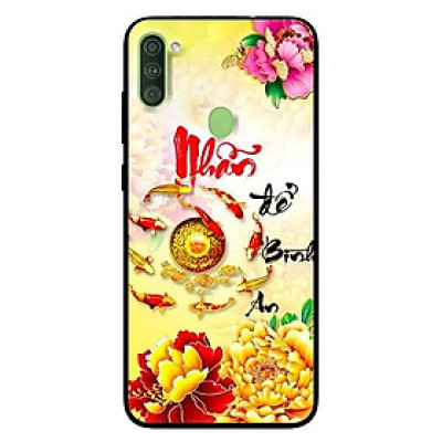 Ốp lưng dành cho Samsung Galaxy A11 mẫu Thư Pháp Nhẫn Bình An