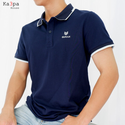 Áo Thun Polo Casual GUMAN Deep Blue GDB112
