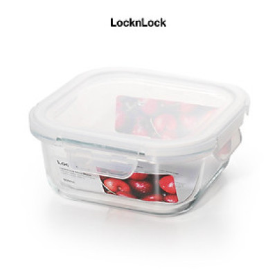 Hộp thủy tinh LocknLock BLANC bảo quản thực phẩm 800ml LLG1106 - Hàng chính hãng, chịu nhiệt cao - JoyMall
